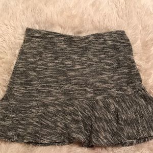 H&M black and white skater skirt